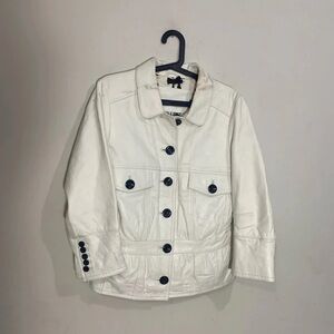 Women's White Bomber Jacket